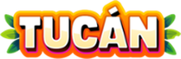 Tucan Casino – logotypen TUCÁN i orange och gult bland gröna blad